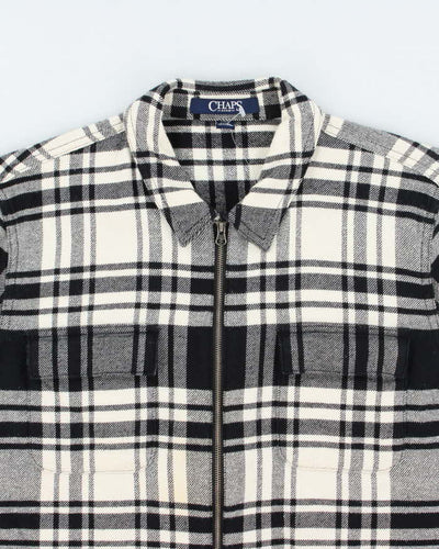 Vintage Y2K Chaps Zip Up Flannel Shirt - L