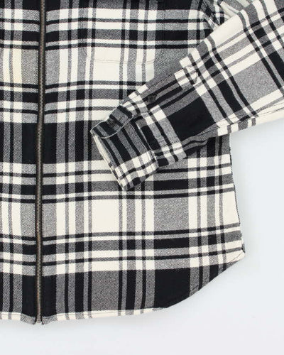 Vintage Y2K Chaps Zip Up Flannel Shirt - L