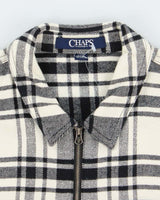 Vintage Y2K Chaps Zip Up Flannel Shirt - L