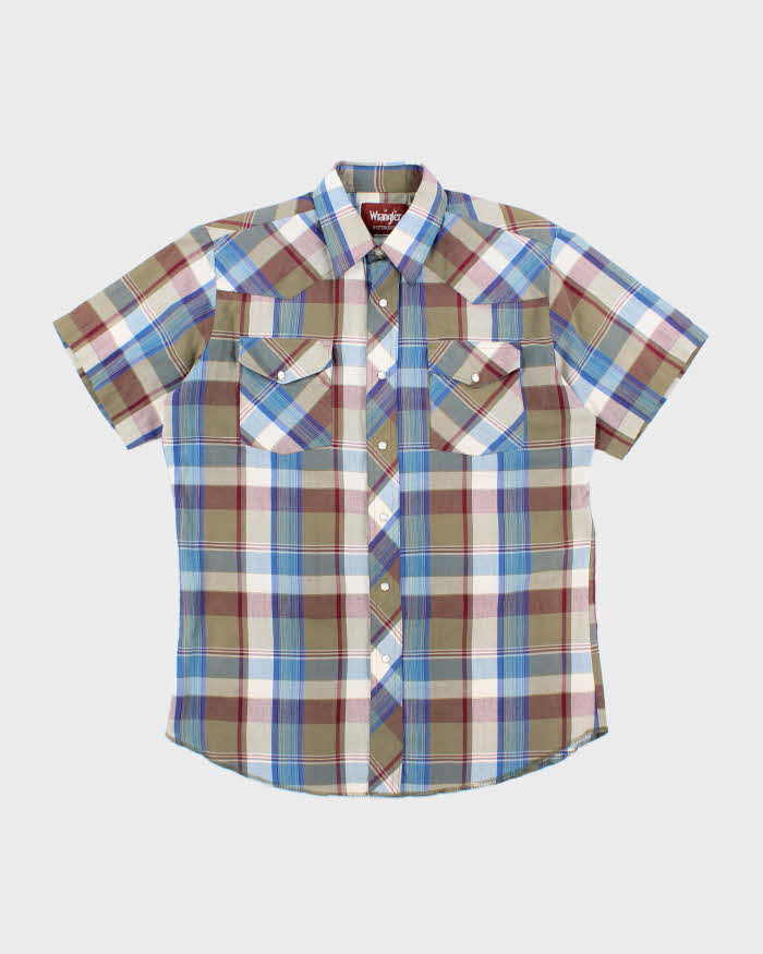Vintage 90's Wrangler Snap Button Western Shirt - M