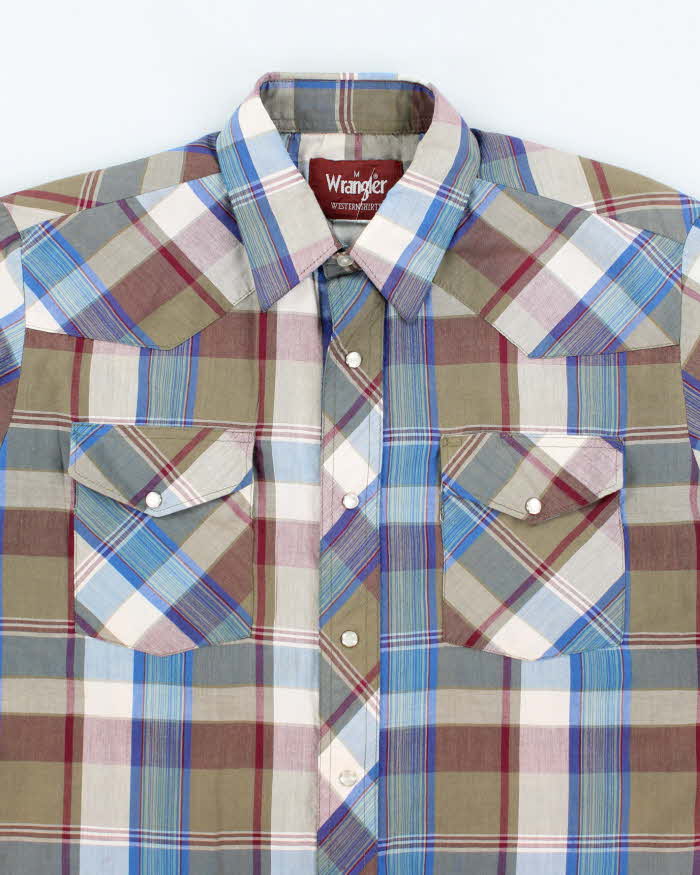 Vintage 90's Wrangler Snap Button Western Shirt - M