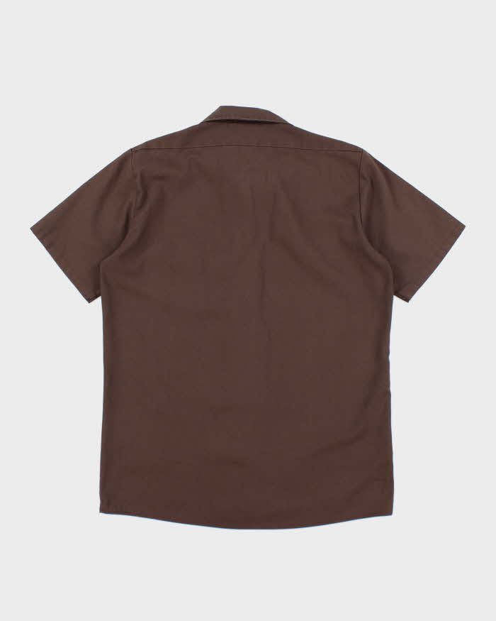 Vintage 90's Dickies Workwear Plain Short Sleeve Shirt - M