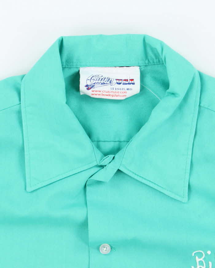 Vintage Cruisin' USA Embroidered Billo Bowling Short Sleeve Shirt - L