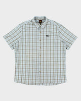 Vintage 90's Lee Striped Short Sleeve Button Up Shirt - XL