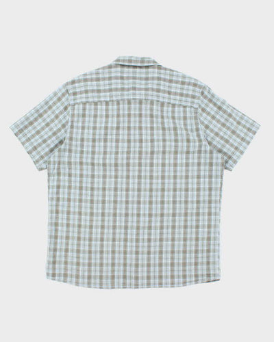 Vintage 90's Lee Striped Short Sleeve Button Up Shirt - XL