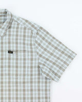 Vintage 90's Lee Striped Short Sleeve Button Up Shirt - XL