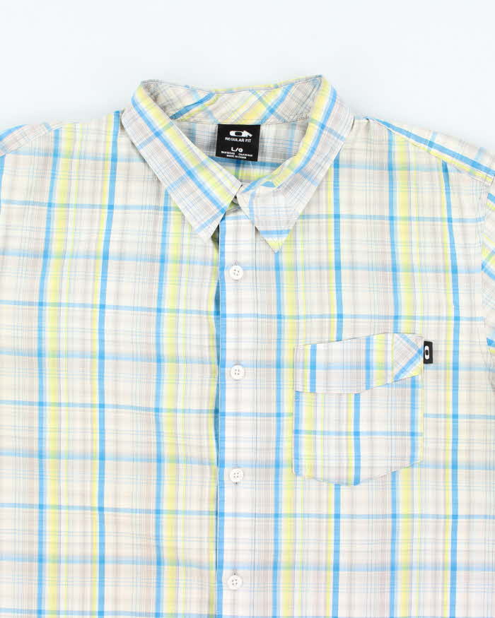Vintage 2000's Oakley Striped Short Sleeve Shirt - L