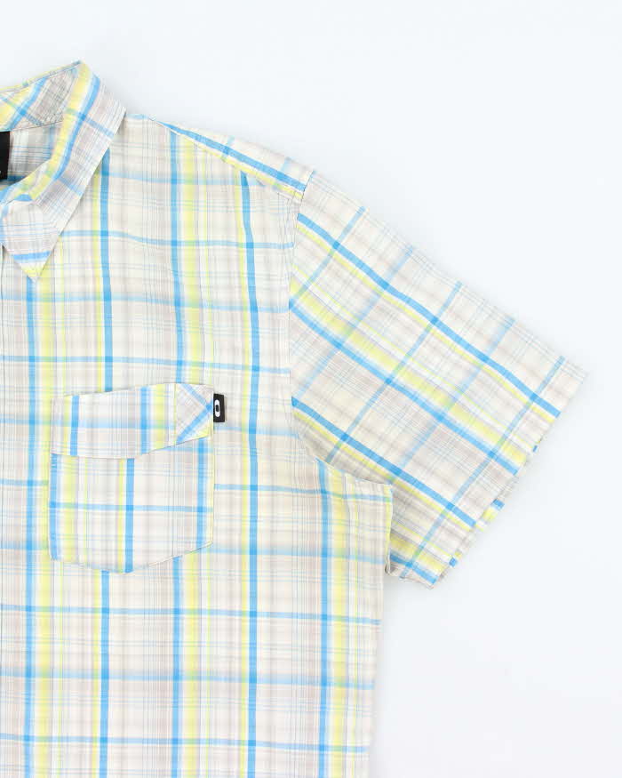 Vintage 2000's Oakley Striped Short Sleeve Shirt - L