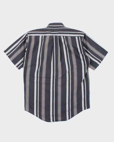Vintage 90's London Fog Striped Short Sleeve Shirt - S