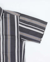 Vintage 90's London Fog Striped Short Sleeve Shirt - S
