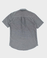 Vintage Y2K Burnside Fine Striped Short Sleeve Shirt - M