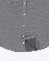 Vintage Y2K Burnside Fine Striped Short Sleeve Shirt - M