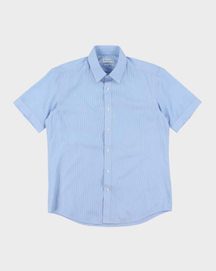 Vintage Guy Laroche Fine Striped Short Sleeve Shirt - M