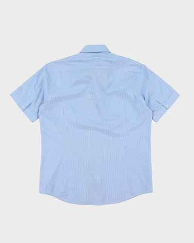 Vintage Guy Laroche Fine Striped Short Sleeve Shirt - M