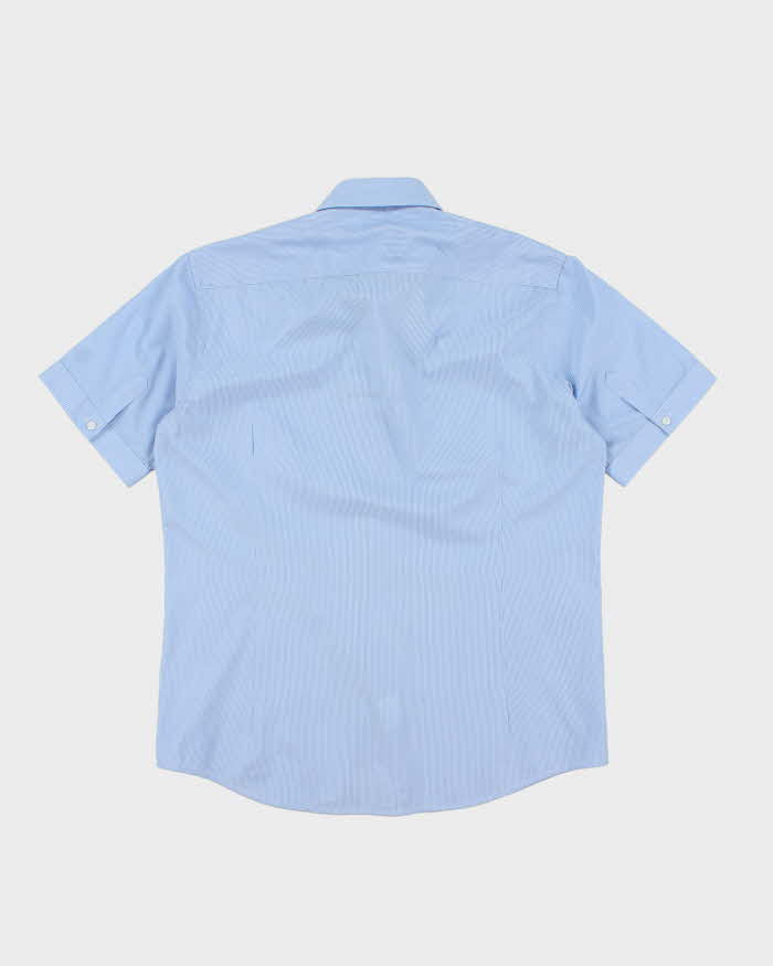 Vintage Guy Laroche Fine Striped Short Sleeve Shirt - M