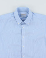 Vintage Guy Laroche Fine Striped Short Sleeve Shirt - M