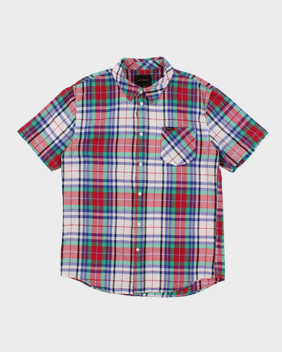Vintage Y2K Emerica Patterned Short Sleeve Shirt - XL