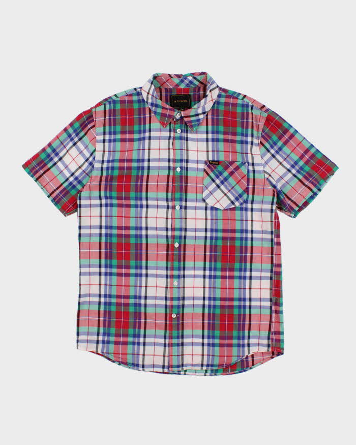 Vintage Y2K Emerica Patterned Short Sleeve Shirt - XL