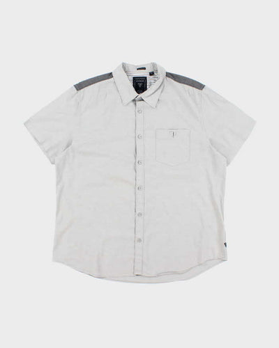 Vintage Y2K Guess Plain Short Sleeve Shirt - XL