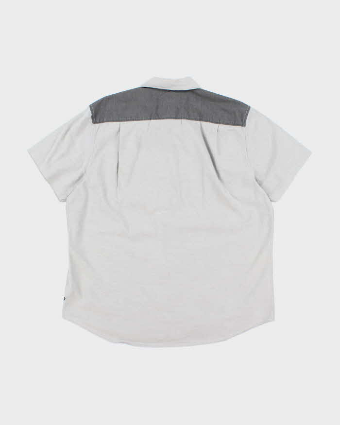 Vintage Y2K Guess Plain Short Sleeve Shirt - XL
