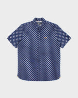 Vintage 2000's Fred Perry Spotted Short Sleeve Button Up Shirt - M