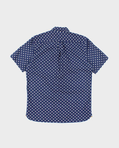 Vintage 2000's Fred Perry Spotted Short Sleeve Button Up Shirt - M