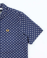 Vintage 2000's Fred Perry Spotted Short Sleeve Button Up Shirt - M