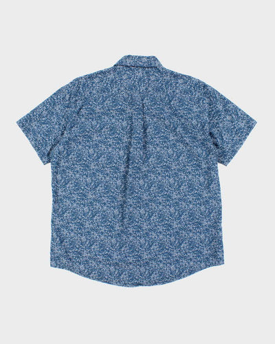 Vintage 2000's Eddie Bauer Floral Patterned Button Up Shirt - L