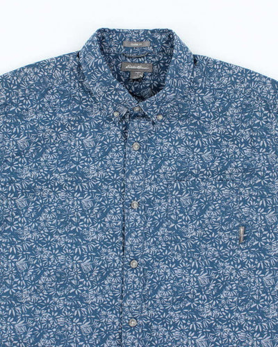 Vintage 2000's Eddie Bauer Floral Patterned Button Up Shirt - L