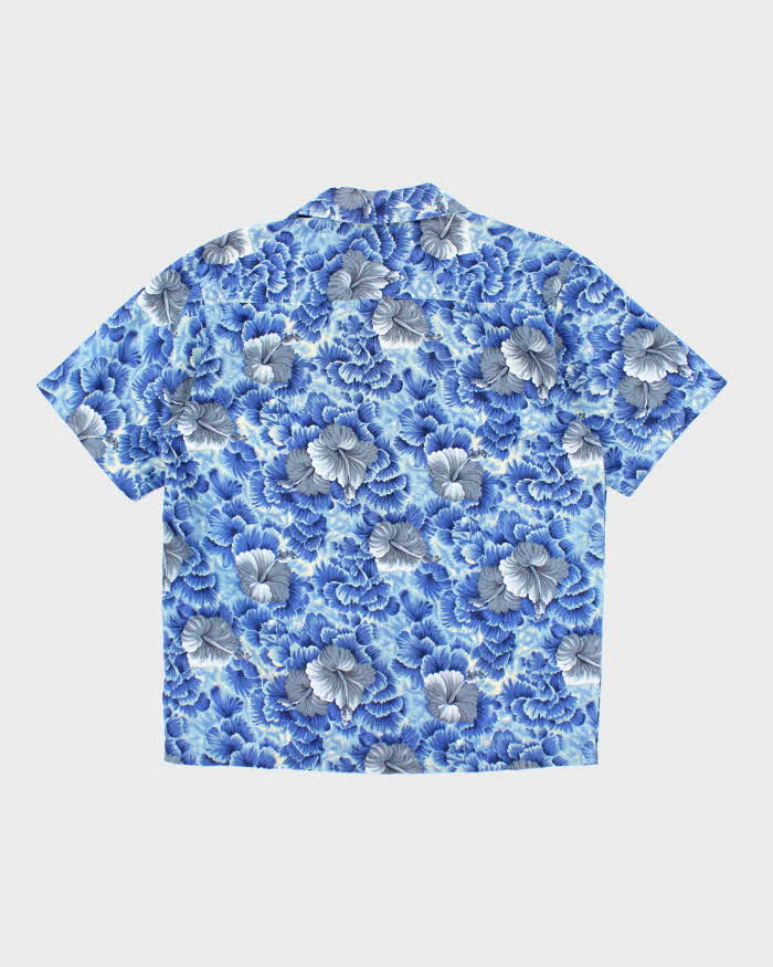 Vintage Y2K Quiksilver Floral Print Hawaiian Shirt - S