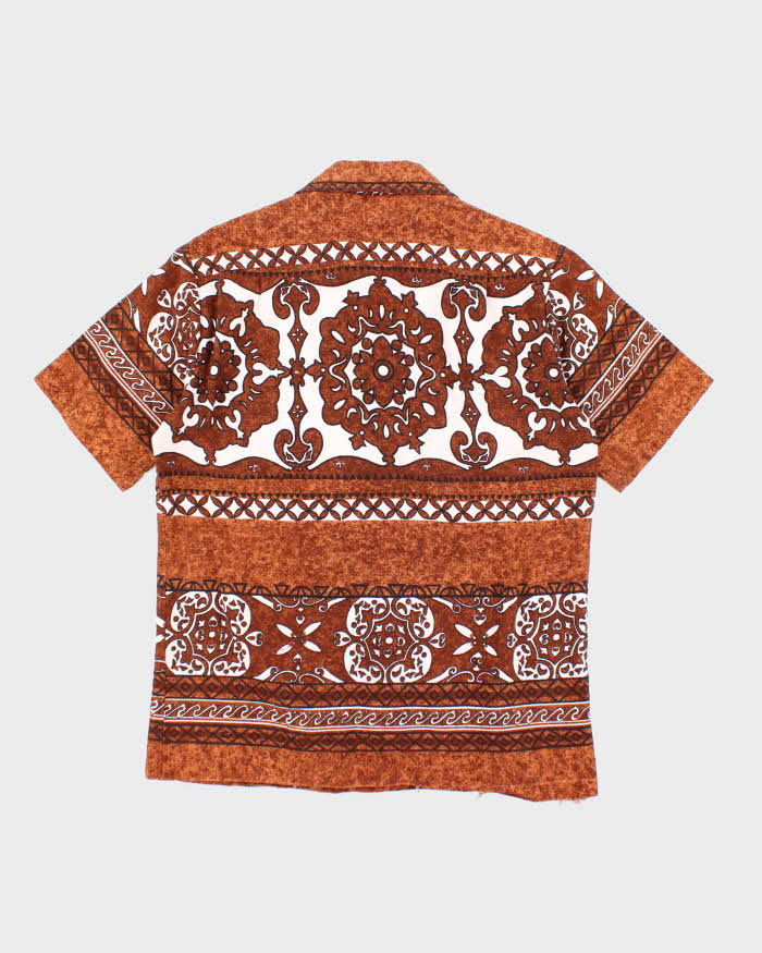Vintage 90's Holo-Holo Heavyweight Patterned Hawaiian Shirt - L