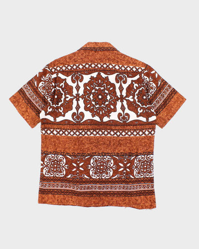 Vintage 90's Holo-Holo Heavyweight Patterned Hawaiian Shirt - L