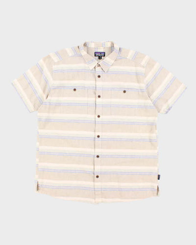 Vintage 2000's Patagonia Striped Short Sleeve Shirt - XL