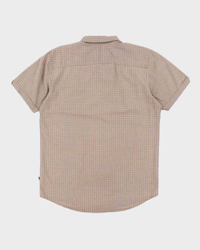 Vintage Y2K Stussy Check Patterned Short Sleeve Shirt - L