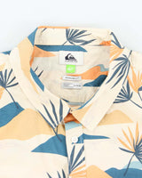 Vintage 2000's Quiksilver Floral Print Short Sleeve Shirt - XL