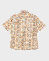 Vintage 80's Pierre Cardin Lightweight Patterned Short Sleeve Shirt - L