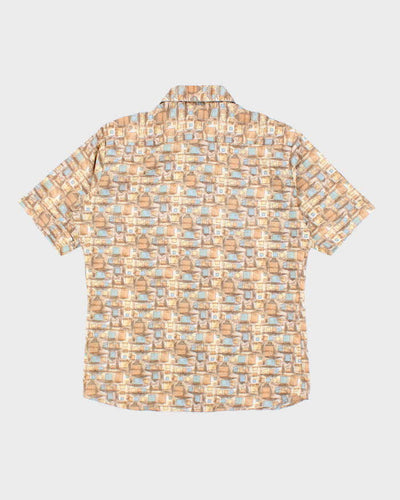 Vintage 80's Pierre Cardin Lightweight Patterned Short Sleeve Shirt - L