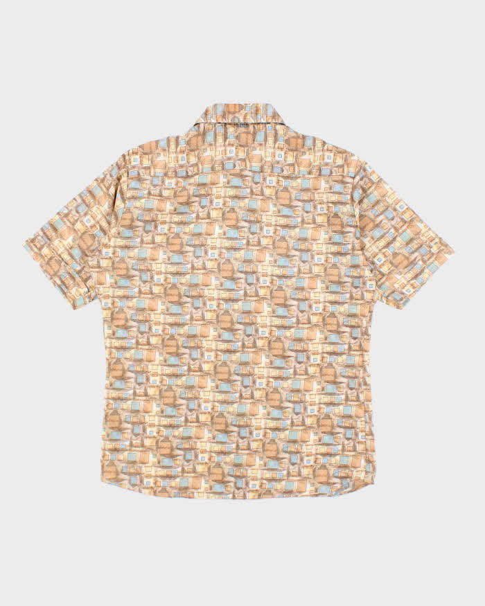 Vintage 80's Pierre Cardin Lightweight Patterned Short Sleeve Shirt - L