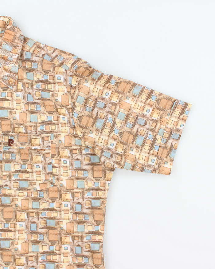 Vintage 80's Pierre Cardin Lightweight Patterned Short Sleeve Shirt - L