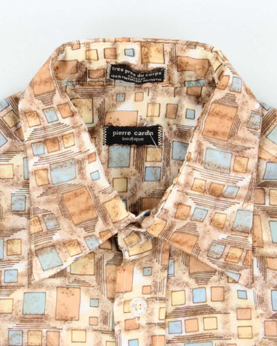 Vintage 80's Pierre Cardin Lightweight Patterned Short Sleeve Shirt - L