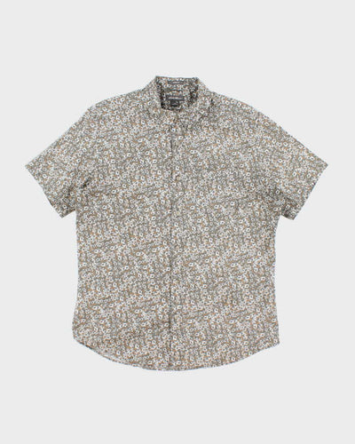 Vintage 2000's Eddie Bauer Floral Print Short Sleeve Shirt - L