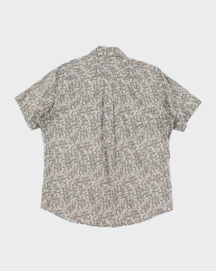 Vintage 2000's Eddie Bauer Floral Print Short Sleeve Shirt - L