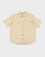 Vintage 2000's Eddie Bauer Heavyweight Plain Short Sleeve Shirt - L