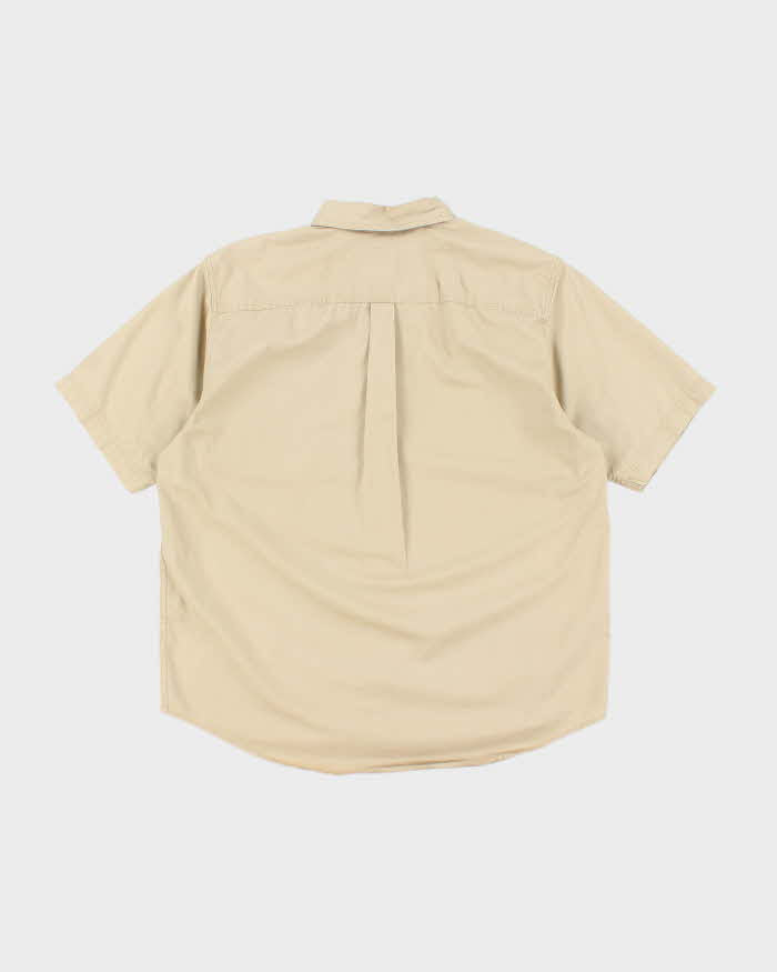 Vintage 2000's Eddie Bauer Heavyweight Plain Short Sleeve Shirt - L