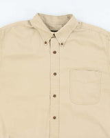 Vintage 2000's Eddie Bauer Heavyweight Plain Short Sleeve Shirt - L