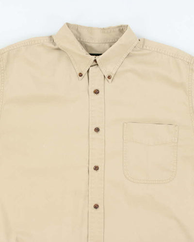 Vintage 2000's Eddie Bauer Heavyweight Plain Short Sleeve Shirt - L