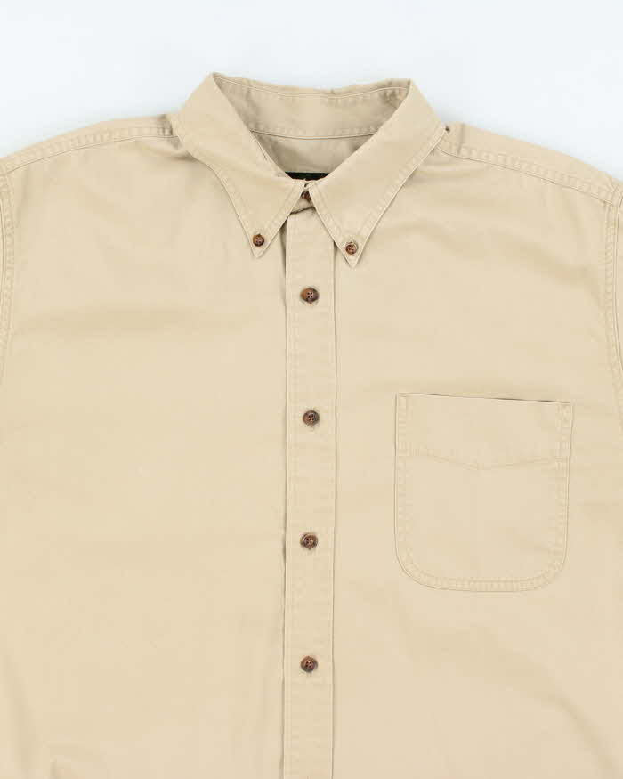 Vintage 2000's Eddie Bauer Heavyweight Plain Short Sleeve Shirt - L