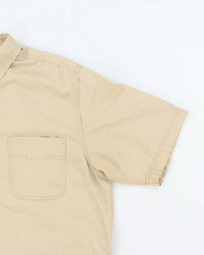 Vintage 2000's Eddie Bauer Heavyweight Plain Short Sleeve Shirt - L