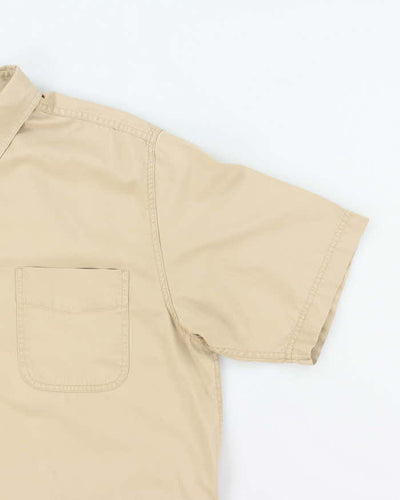 Vintage 2000's Eddie Bauer Heavyweight Plain Short Sleeve Shirt - L