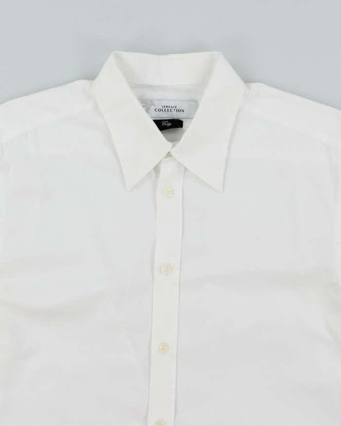 Vintage Versace Collection City White Luxury Shirt - L
